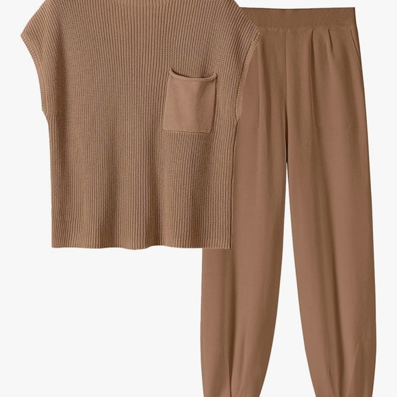 Tan Women's Pants and sweater set - Picture 5 of 6